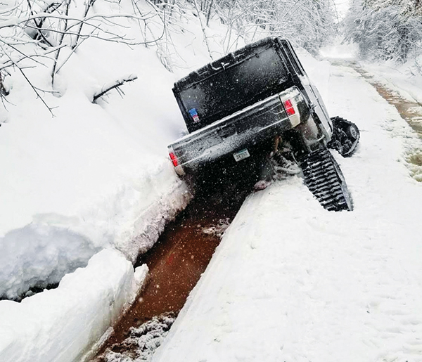 ORV’s, wheeled or tracked, cause irreparable damage and create safety hazards to snowmobile groomed trails.