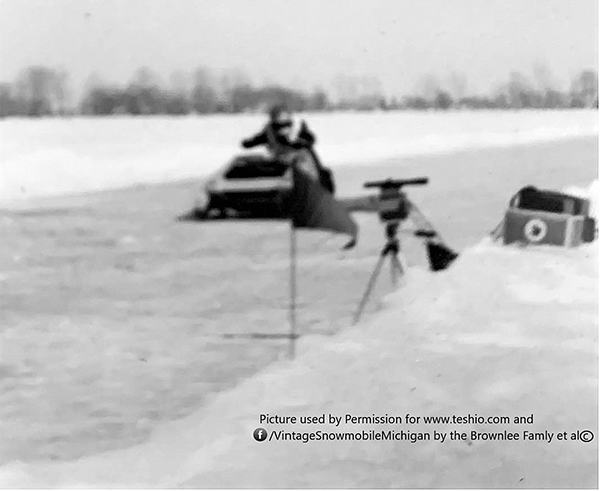 Vintage Snowmobile Michigan Speed Week,Thunderjet,Record